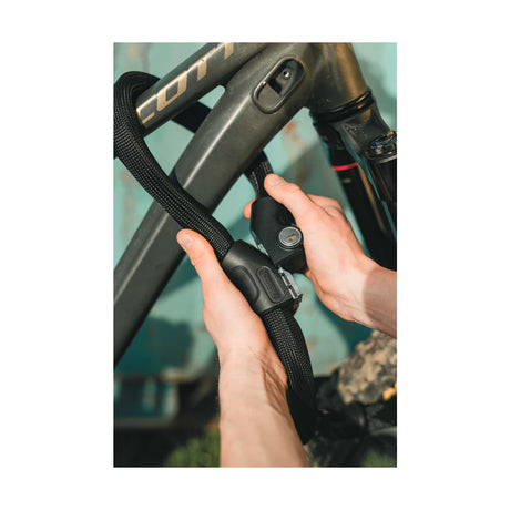 Abus bicycle lock chain lock - infinity loop 1806 - security level 6 - black - 110 cm - suitable for electric bicycles and city bicycles