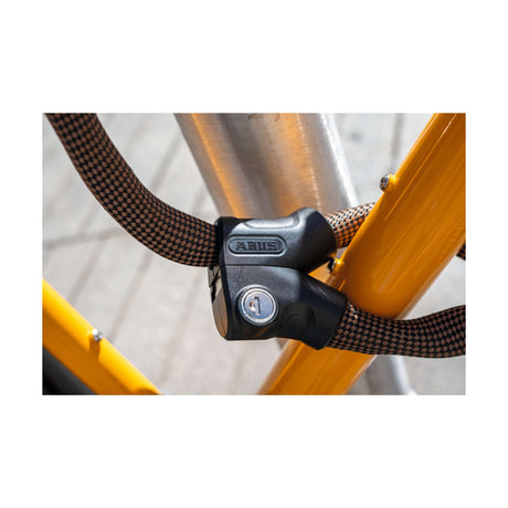 Abus cykellås kædelås - infinity loop 1806 - sikkerhedsniveau 6 - orange - 140 cm - velegnet til elcykler og bycykler