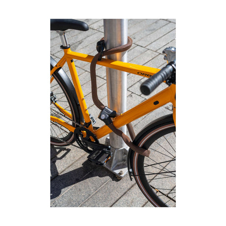 Abus cykellås kædelås - infinity loop 1806 - sikkerhedsniveau 6 - orange - 140 cm - velegnet til elcykler og bycykler