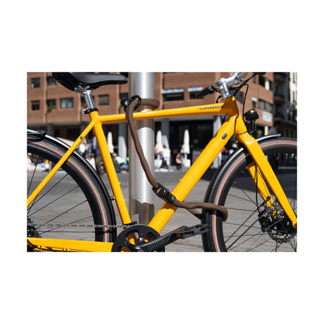 Abus cykellås kædelås - infinity loop 1806 - sikkerhedsniveau 6 - orange - 140 cm - velegnet til elcykler og bycykler