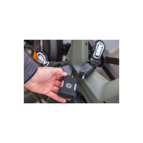 Abus cykellås kædelås - yardo fingeraftryk 7807f - sikkerhedsniveau 8 - sort - 85 cm - velegnet til elcykler og bycykler
