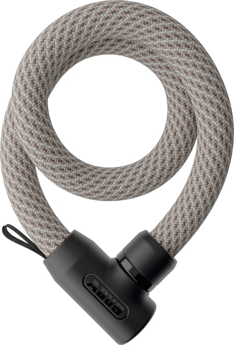 Abus cykellås tekstilkædelås - yarnit™ 4004k - sikkerhedsniveau 7 - beige - 110 cm - velegnet til elcykler og bycykler - letvægts - kun 0,88 kg