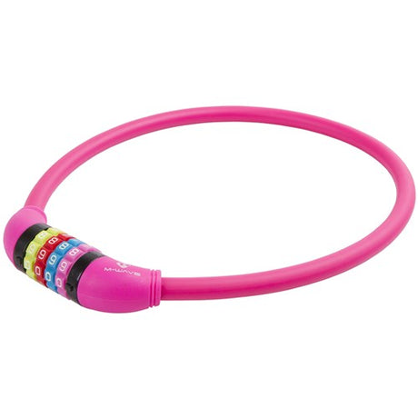 M-bølgetal kabellås silikone lyserød 65 cm12mm