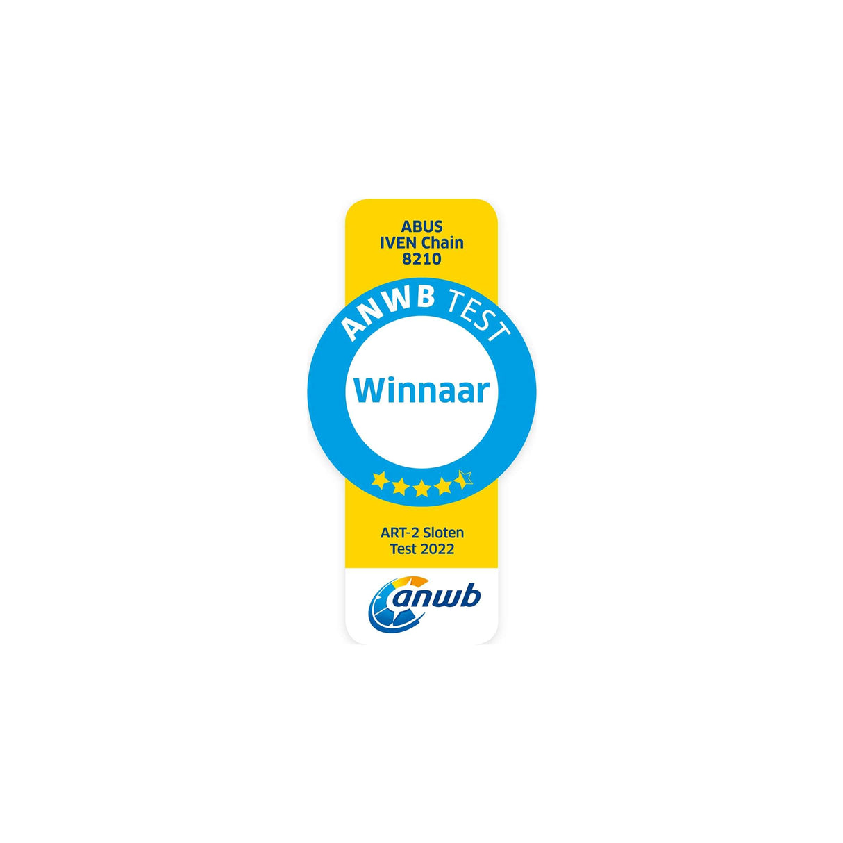 Abus Ivent kæde 8210 85 - Art2 Chain Lock (85 cm) - Sort
