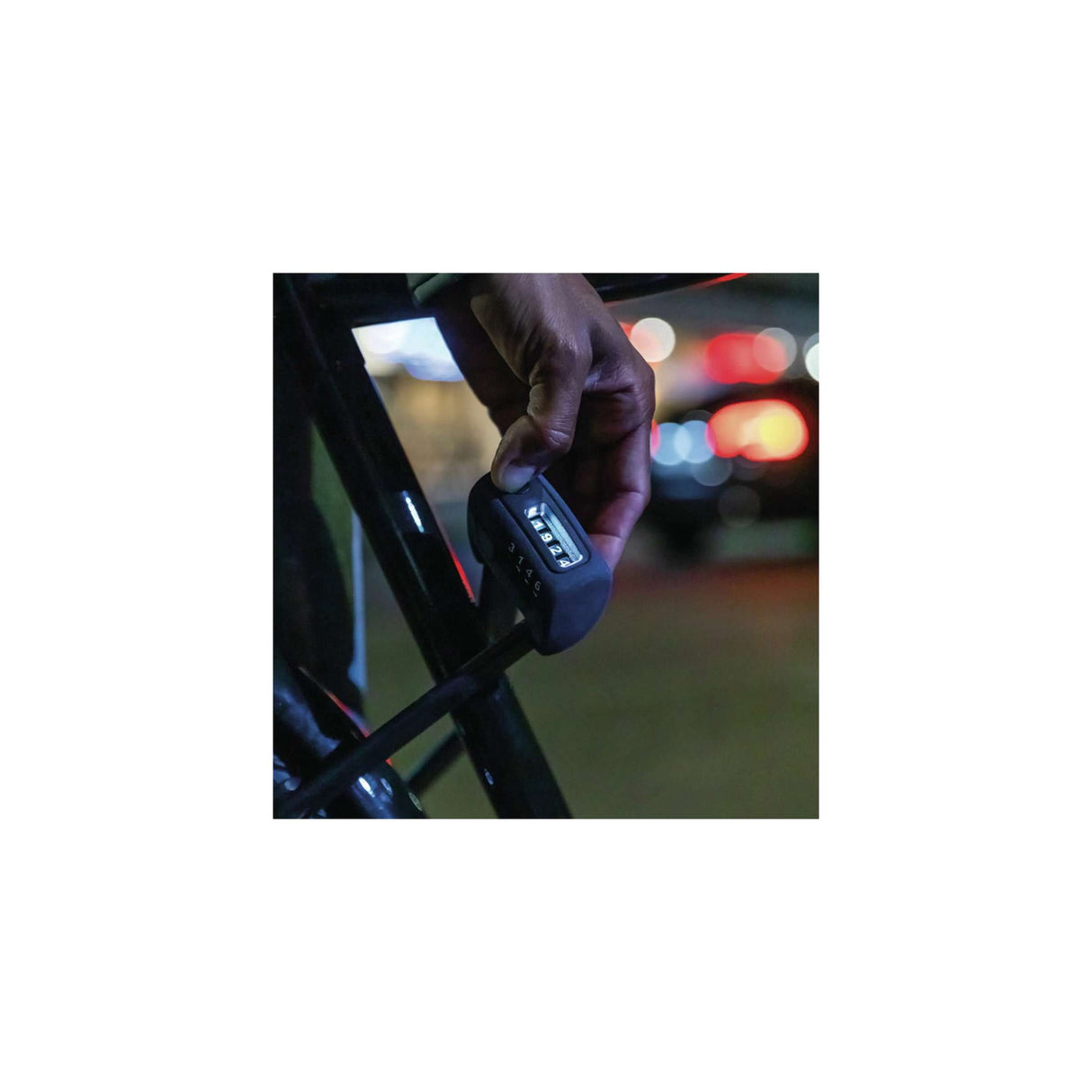 Abus Foldeslot Bordo 6000C 90 Black LED SH - Bicycle Lock