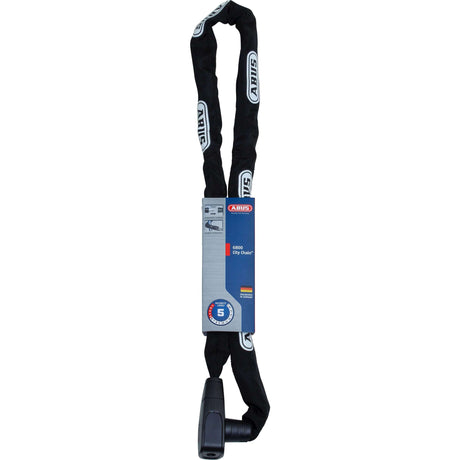 Abus CityChain 6800 110 Sort - 5 mm tyk - nøglelås