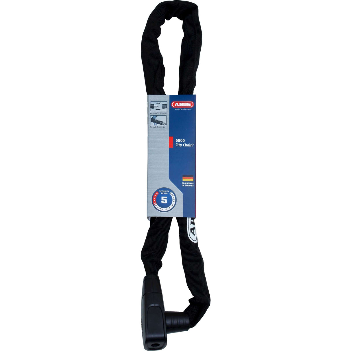 Abus CityChain 6800 85 2.0 Sort - 85 cm