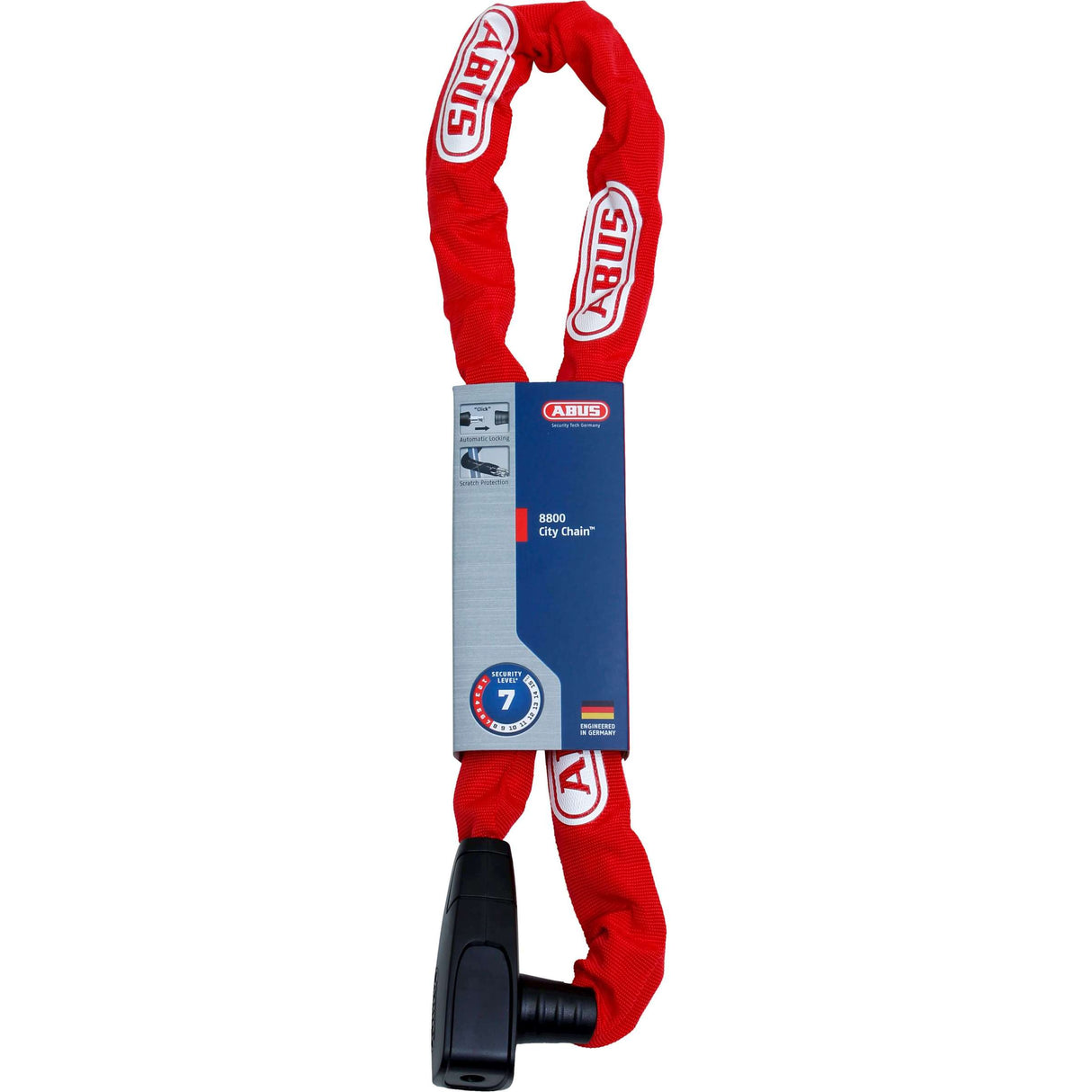 Abus CityChain 8800 120 Red - Chain Lock 120 cm