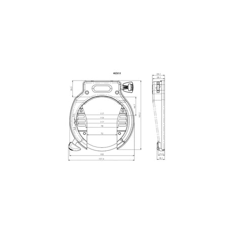 Abus Amparo 2.0 Bicycle Ring Lock - Art2 - Sort