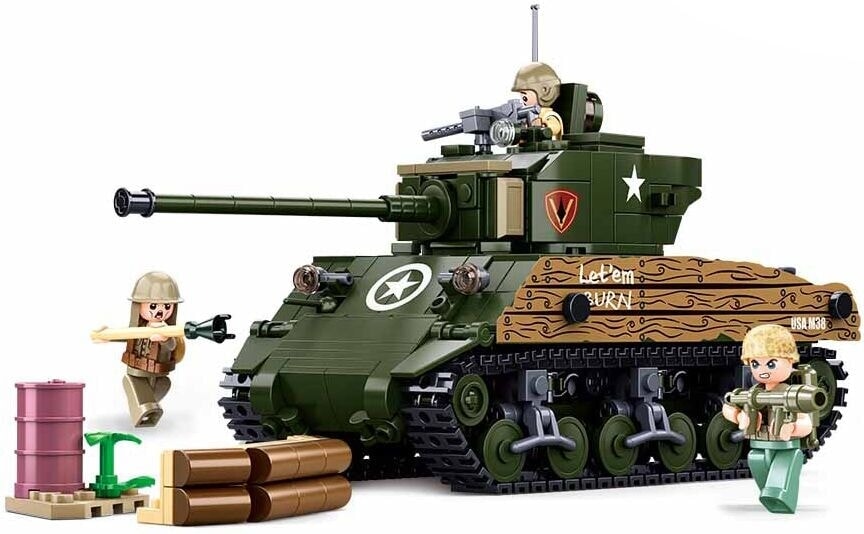 Sluban army m4a3 (76w) medium tank (m38-b1110)