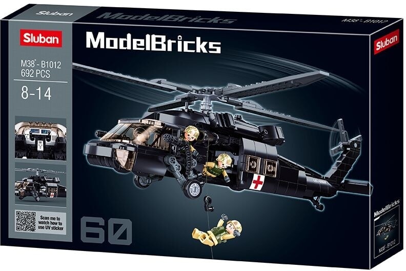 Sluban Model Bircks US Army Medical Helikopter (M38-B1012)