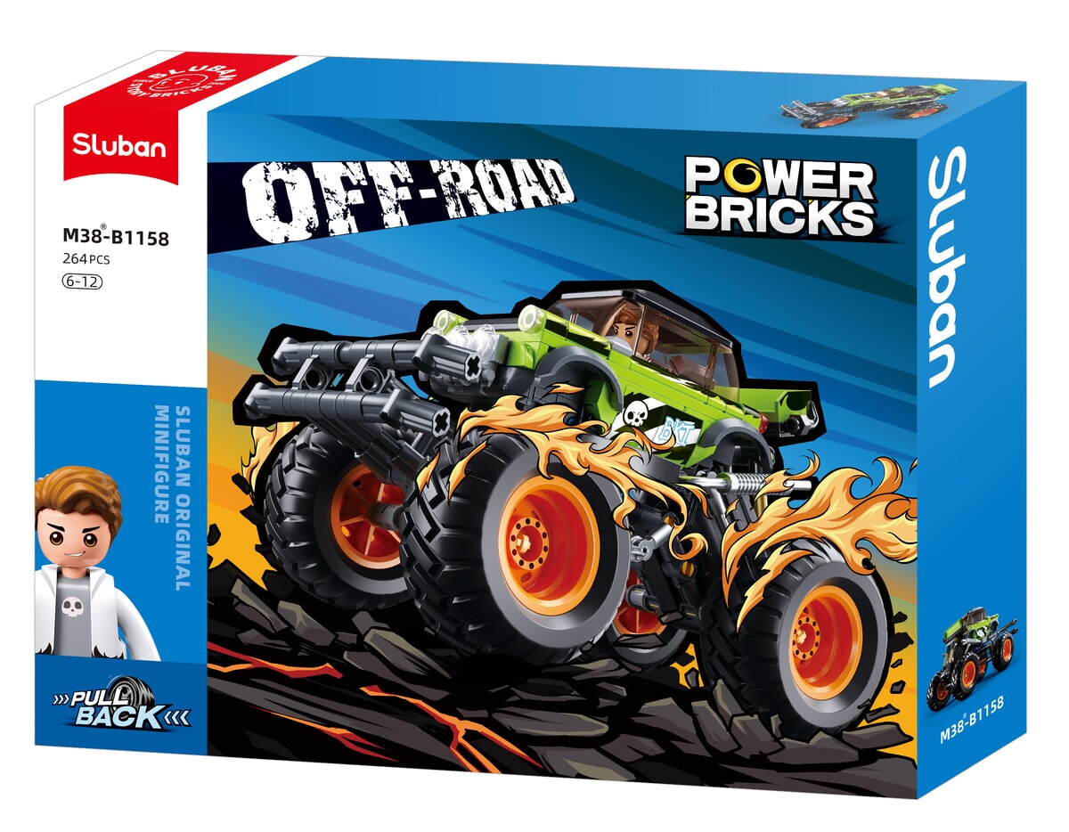 Sluban bigfoot grøn bki (m38-b1158)