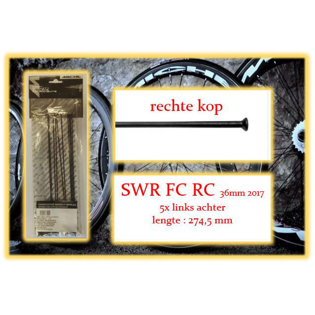 MICHE SPAAK+NIP. 5x La SWR FC RC 36mm Wire Rim 2017