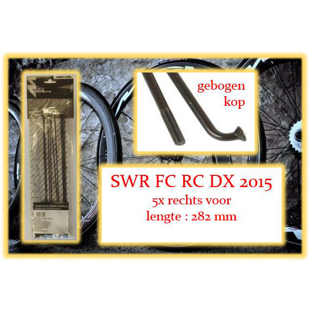 Miche eger swr fc rc dx 282mm rv sort (5 stk)