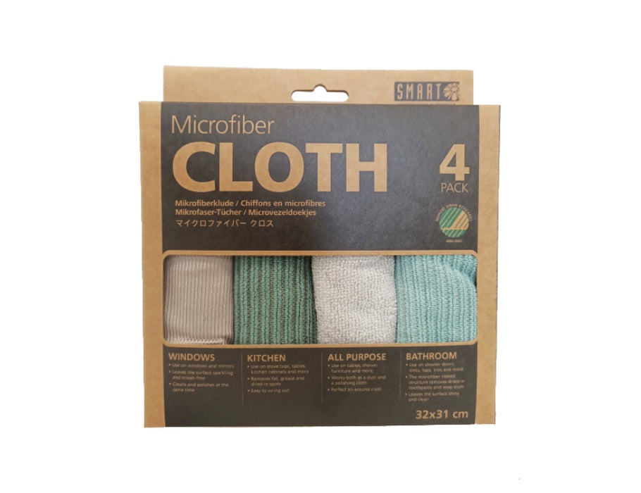 Smart Microfiber Cleanings Cleans - Grey Green - 4st
