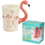 Flamingo pink - formet keramisk krus