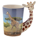Keramisk krus med girafformet håndtag