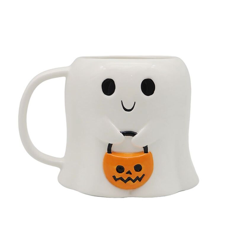 Uhyggeligt trick or treat spøgelsesformet krus