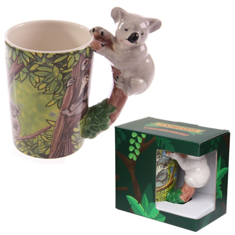 Hvid koala - formet keramisk krus