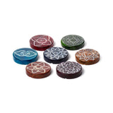 Fedtsten chakra runde røgelsespinde holder
