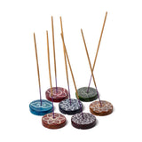 Fedtsten chakra runde røgelsespinde holder
