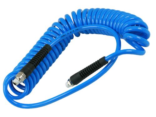 Spiraalslang pu 5.5x8 1 4 buitendraad 6mtr blauw (7.5)