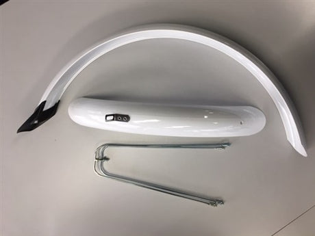 Eurofender Set Matboards 20 tommer 58 mm PVC White