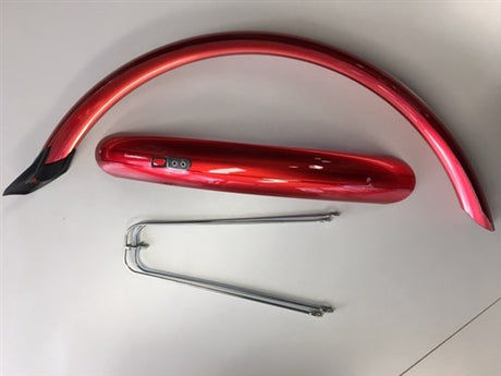 Eurofender Set Matplates 20 tommer 58 mm PVC Rød