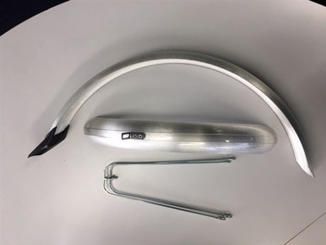 Eurofender sæt stænkskærme 24 tommer 58 PVC sølv