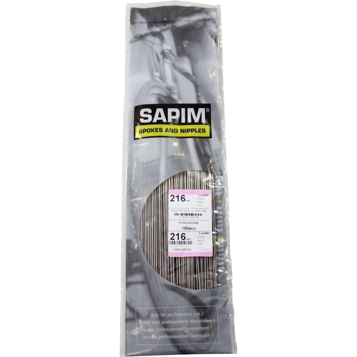 Sapim egerfører 14-216 rustfri stål z nippel (1 stk)