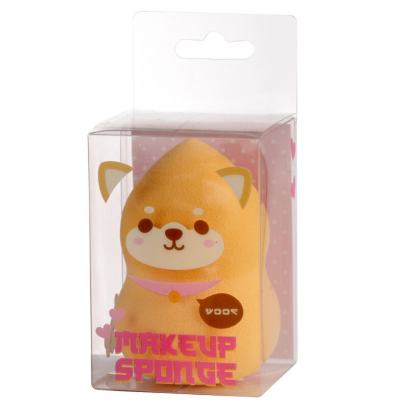 Shiba inu hund makeup svamp