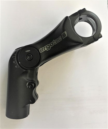 A-hoved Voorbouw High 110mm 31.8 Justerbar sort ergotec 5