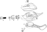 Sram tommelfingerjustering x01 dh trigger x01 dh 7sp sort