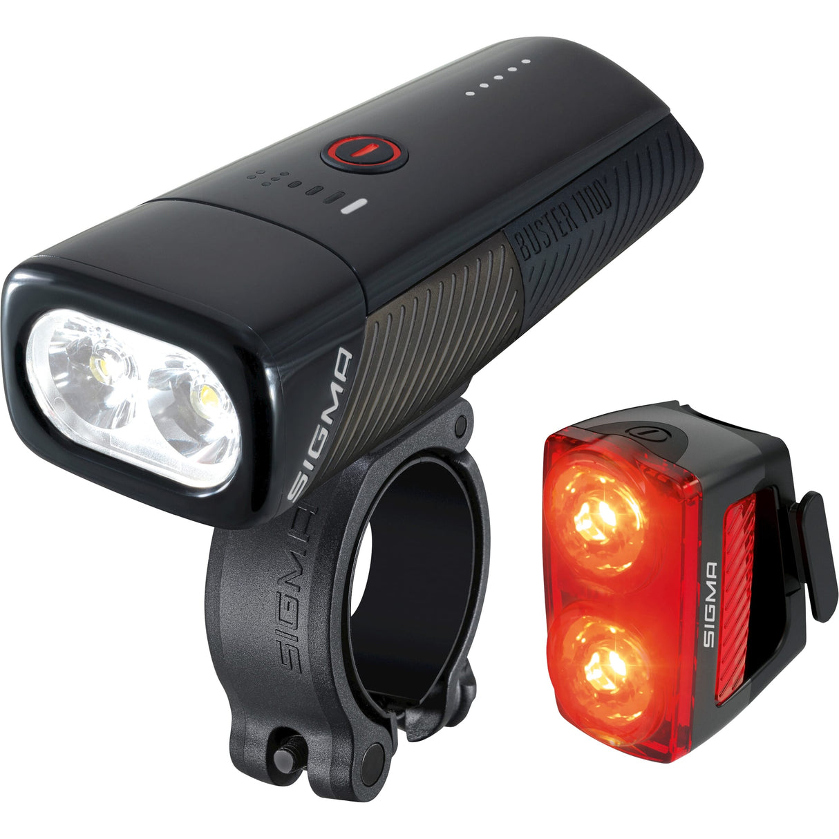 Belysningssæt Sigma Buster 1100 USB + Buster RL 150 Flash USB