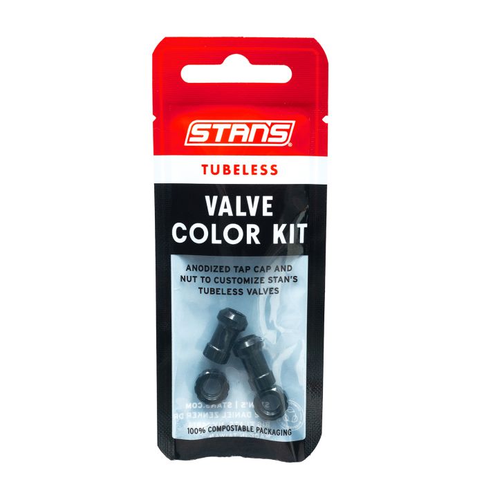 Stans Stan's tubeless ventil farvesæt - sort