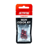 Stans Stans tubeless ventil farvesæt - rød