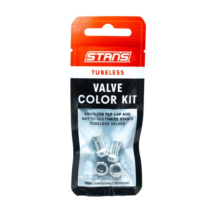 Stans Stan's tubeless ventil farvesæt - sølv