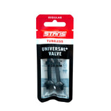 Stans stans slangeløse universal+ ventiler - almindelige - sorte
