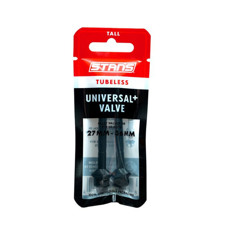 Stans stans tubeless universal+ ventiler - høj - sort