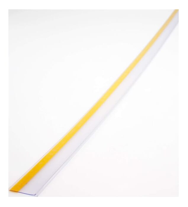Priskortholder med klæbende strimmel - 100x4 cm