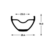 Stan's crest s2 forhjul - 29'' - 15x110 ta - 6-bolt - grå