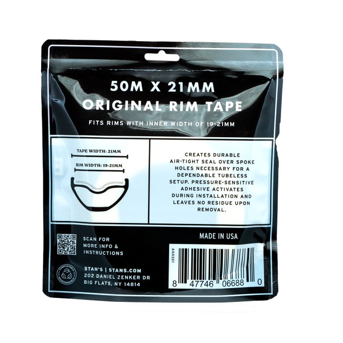 Stans fælgtape (50m) - 21mm