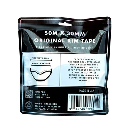 Stans fælgtape (50m) - 30mm