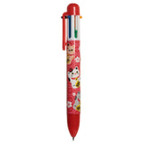 Maneki neko lucky cat flerfarvet pen (6 farver)