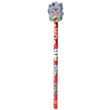 Maneki neko lucky cat - viskelæderblyant