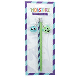 Sæt med 2 PVC charms blyant - monstarz monster