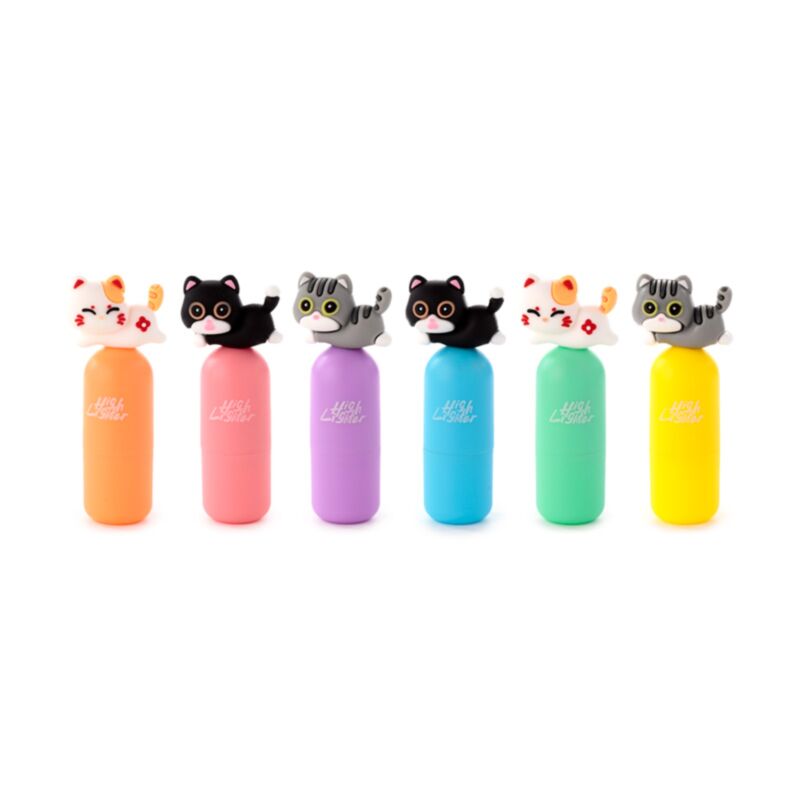 Sød kat highlighter (6 farver)