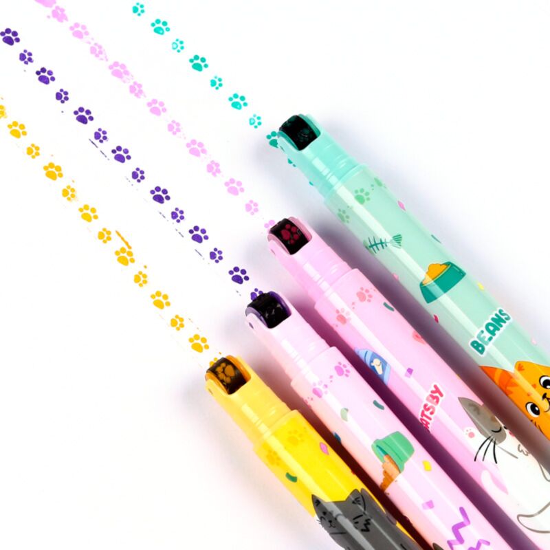 Beans co cats 2-i-1 highlighter-stempelpen