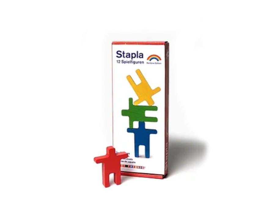 Neue freunde stapla - legefigurer - regnbue