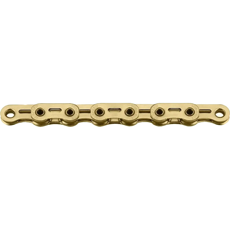 Spanninga sunrace kæde cn11z 11v 126l flad top guld